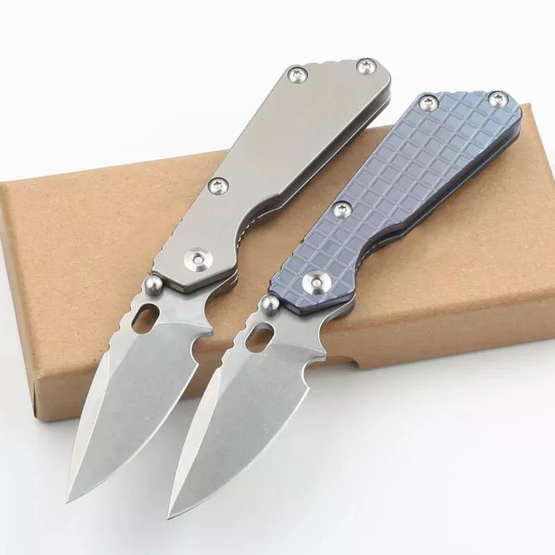 Str PT Knife CPM154 Folding Blade Ceramic Bearing Titanium Handle Pocket Camping Outdoor EDC Tool