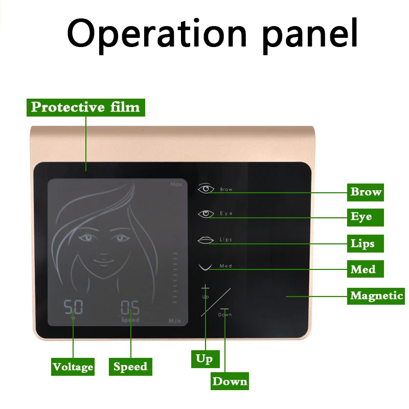 Permanent Makeup Machine Kit NEW Touch Screen for Eyebrow Lip Eyeliner Machine With 2pcs Cartridge Neeldes Rechargeable Battery