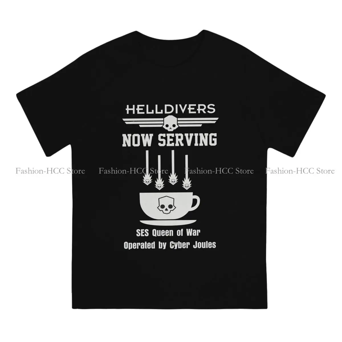 Helldivers Game Personalized Inspired Liber Tshirt Graphic Men Tops Vintage Homme Summer Polyester  Streetwear Harajuku T Shirt