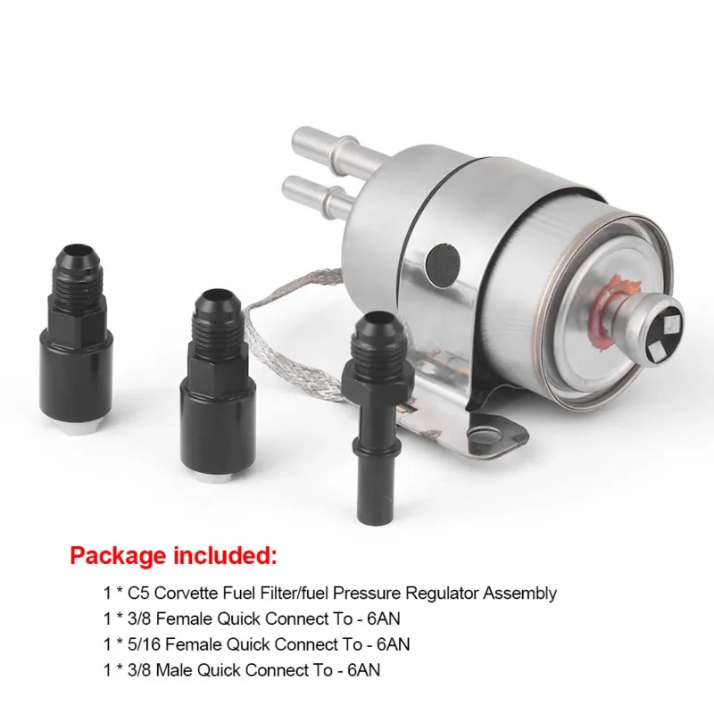 

Racing Car Fuel Filter Fuel Pressure Regulator For C5 Cruiser Corvette For LS Swap For EFI Conversion Return Fuel System Adapter