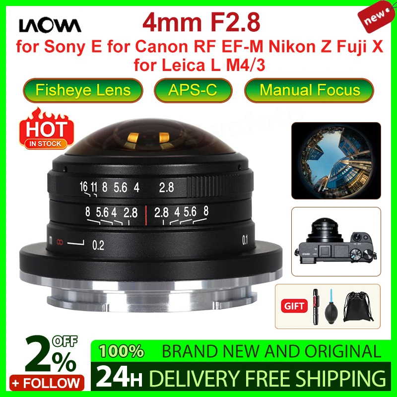Venus Optics Laowa 4mm F2.8 210° Circular Fisheye Manual Focus