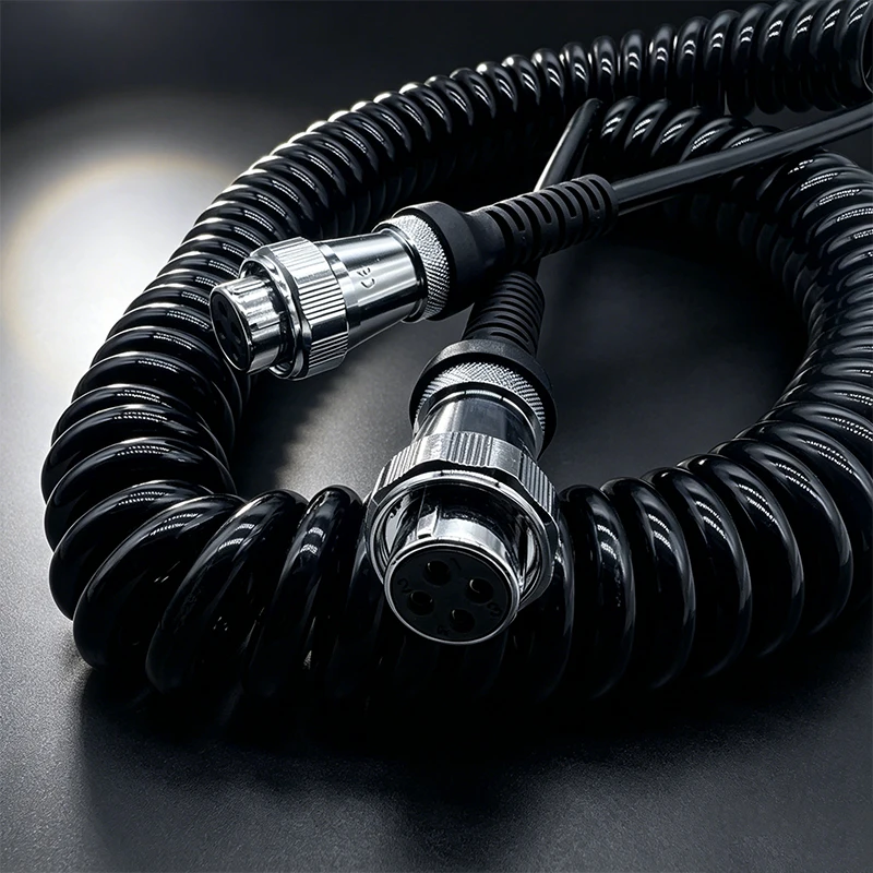 4 Pin J6P Jiefang Original Car Video Spring Wire Reversing Image Male Female Aviation Extension Cord JH6 J6 Vehicle Connectors