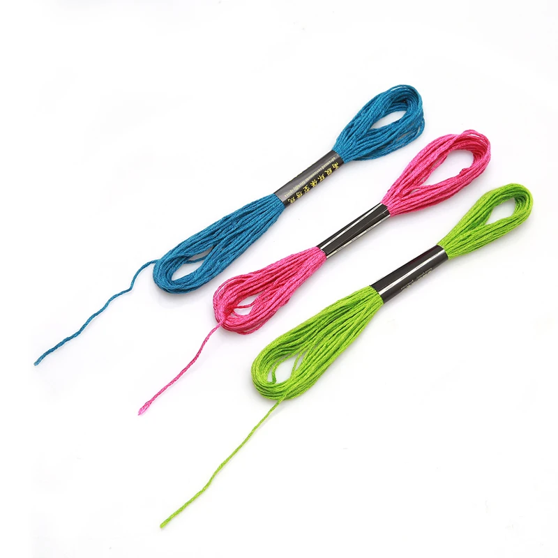36/50/200pcs Cross Stitch Threads Multicolor Embroidery Thread Cross Stitch Home Sewing Craft Thread DIY Tool Make Bracelets NEW