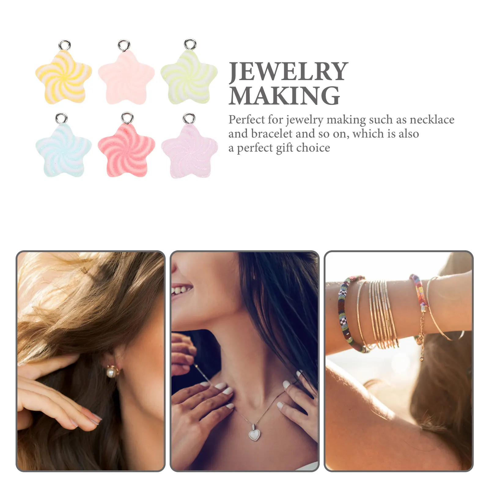 20 Pcs Charm Necklace Small Charms Tiny for Jewelry Making Pendant Necklaces Kawaii