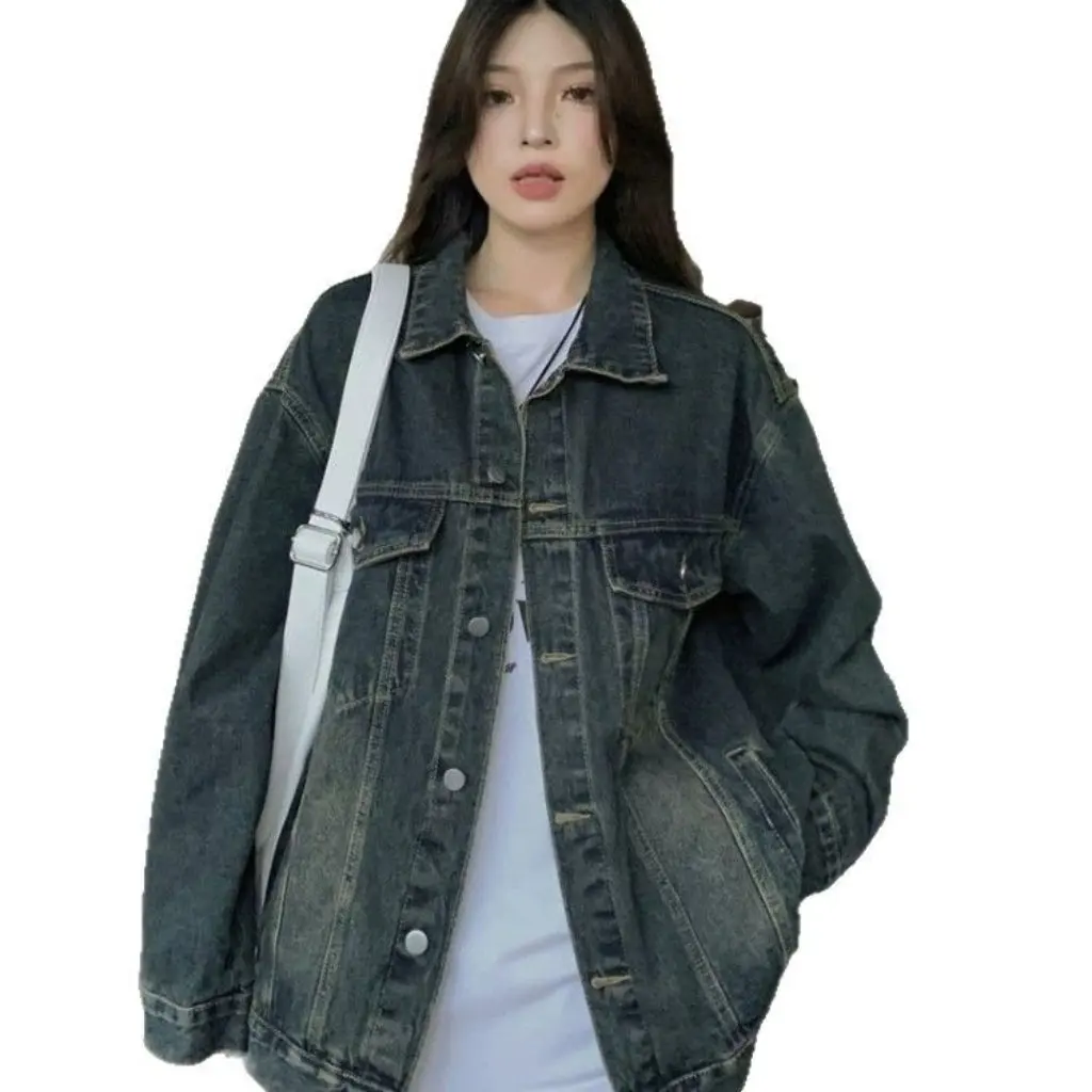 Women's Loose Casual American Jacket Retro Denim High-End Sense Spring Autumn New Top Fashion Women's Clothing