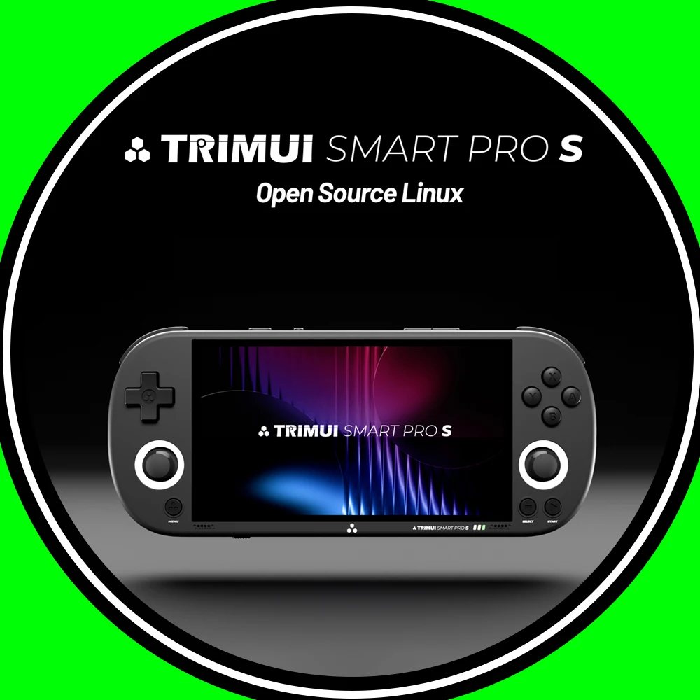 Trimui Smart Pro S وحدة تحكم بجهاز لعب محمول 4.96 بوصة IPS شاشة نظام لينكس عصا التحكم RGB الإضاءة Smartpros ريترو لعبة فيديو هدية #1