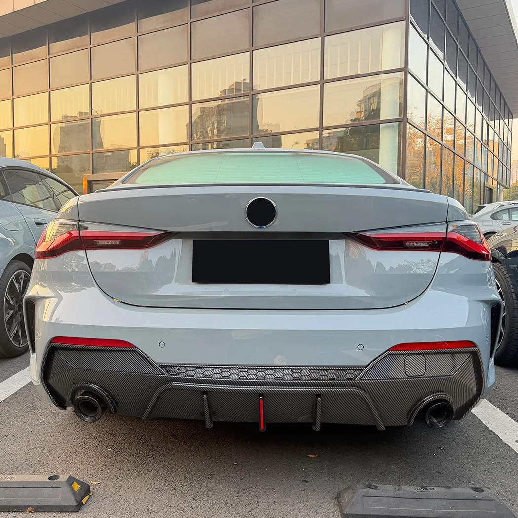 

For BMW 4 Series G22 G23 Coupe M Sport 2020-2026 Rear Lip Diffuser Body Kit Gloss Black