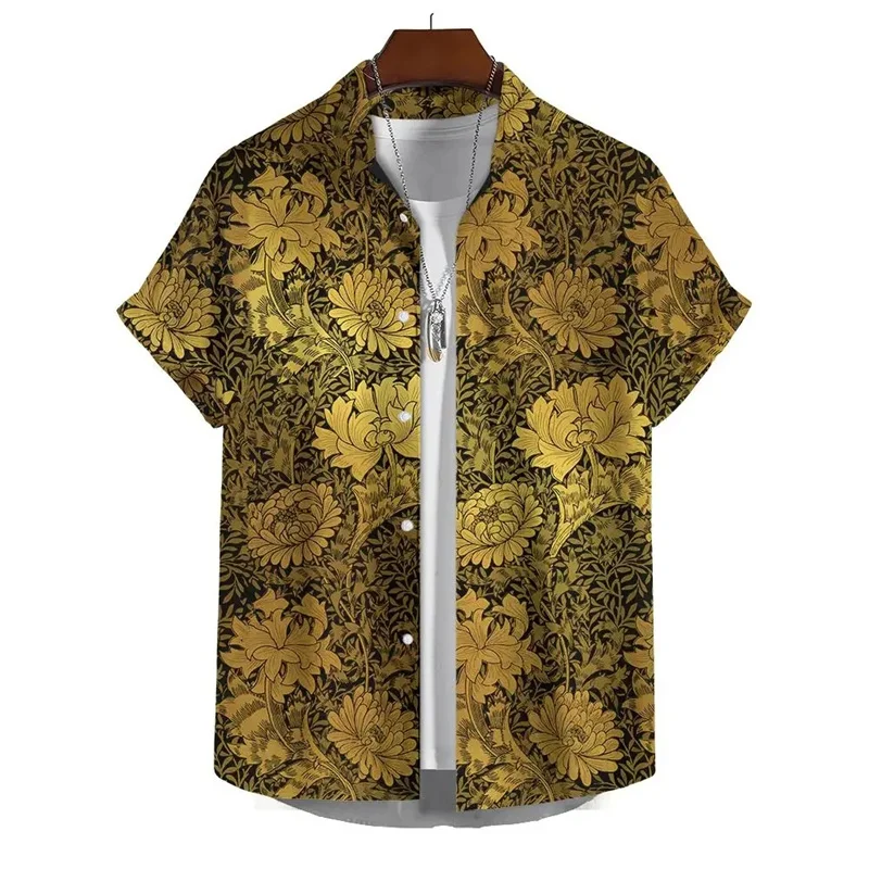 

Harajuku New Summer 3D Exotic Style Floral Printing Shirts For Men Children Fashsion Cool Short Shirts Cool Streetwear Clothing