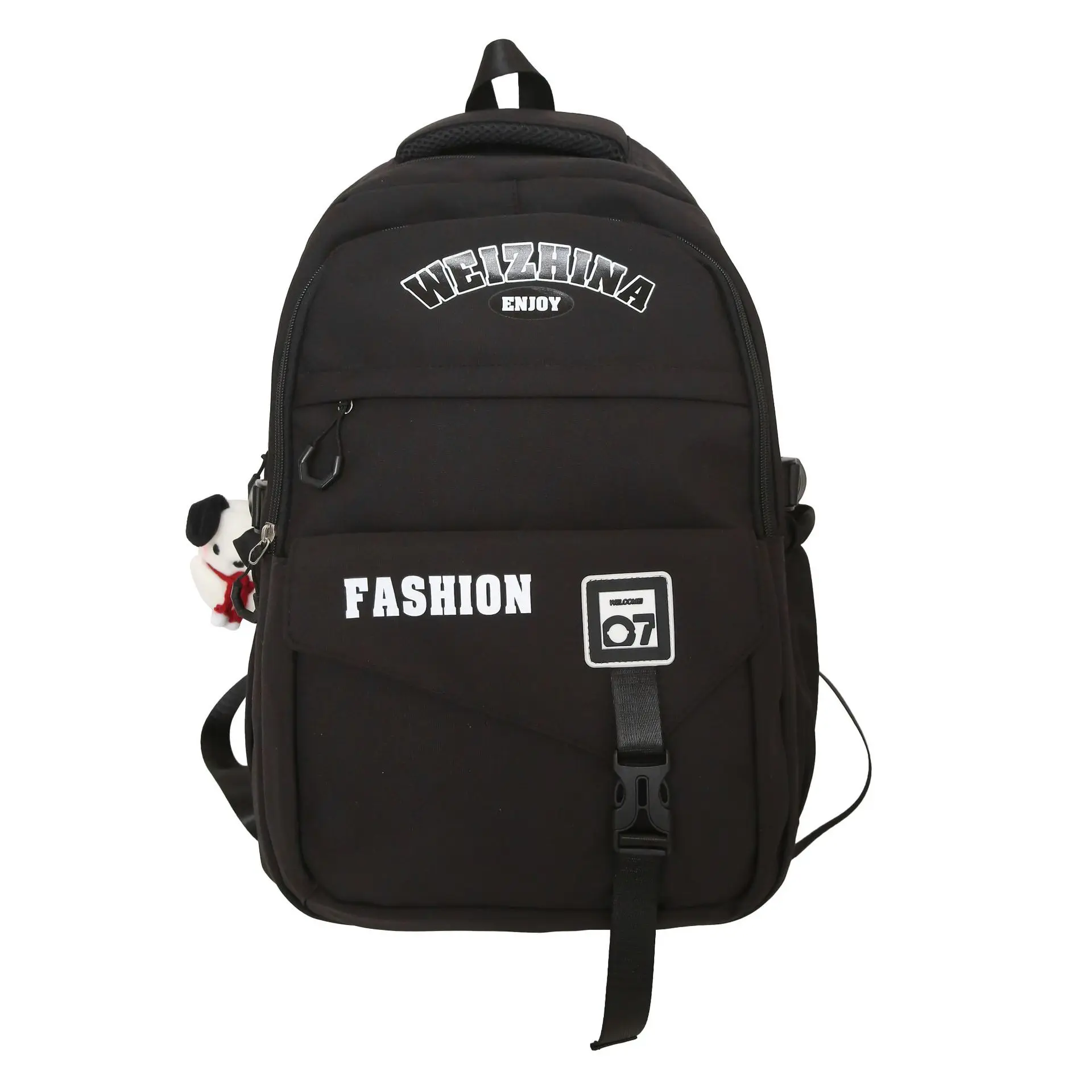 New in Retro College Style Nylon Backpack for Women Large Capacity Lightweight Ins Couple Backpack Trendy Unisex School Bag