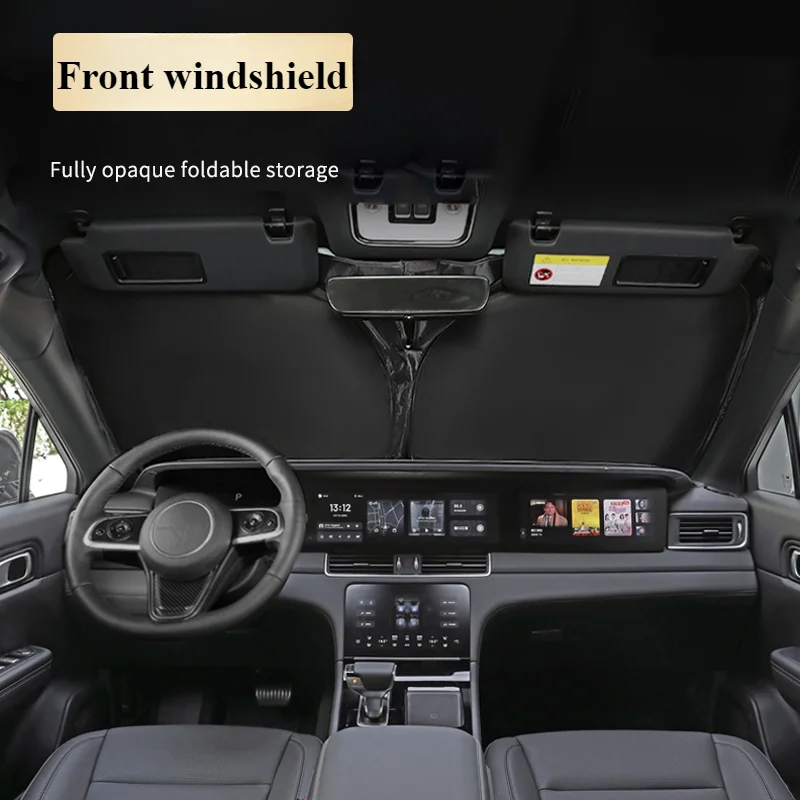 Suitable for ideal L8 window opaque ice crystal sunshade sun shield Protective privacy curtain