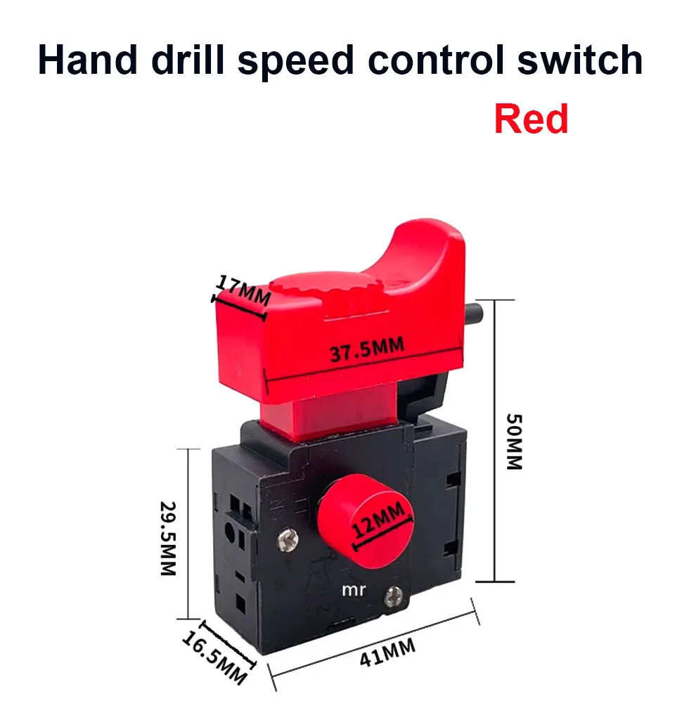 1Pcs FA2-6/1BEK Power Tool Electric Drill Speed Control Trigger Button Switch 6(6)A 250V