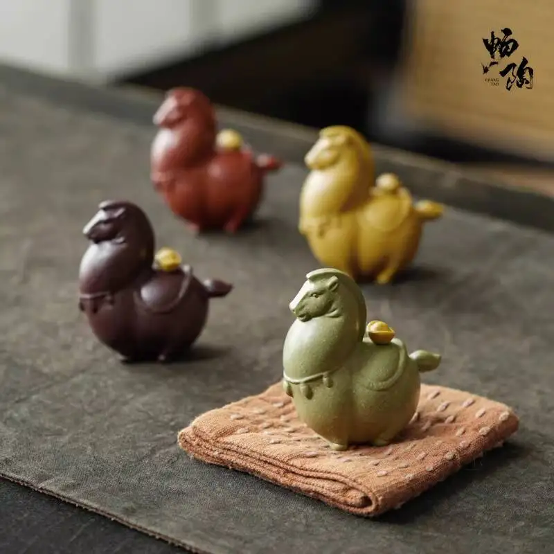

[Changtao]Yixing Purple Clay Teapot Handmade Tea Pet Ornament, Can Be Played With And Raised, Bring Instant Wealth, Small Size