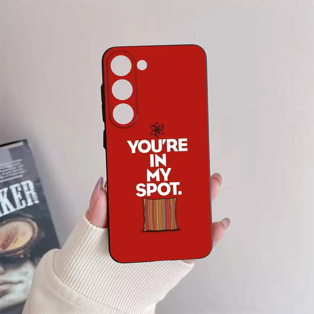 حافظة هاتف T-TBBT The Big Bang Theory لهاتف سامسونج جالاكسي A 91,80,73,72,71,53,52,51,22,5G غطاء أسود ناعم مقاوم للصدمات