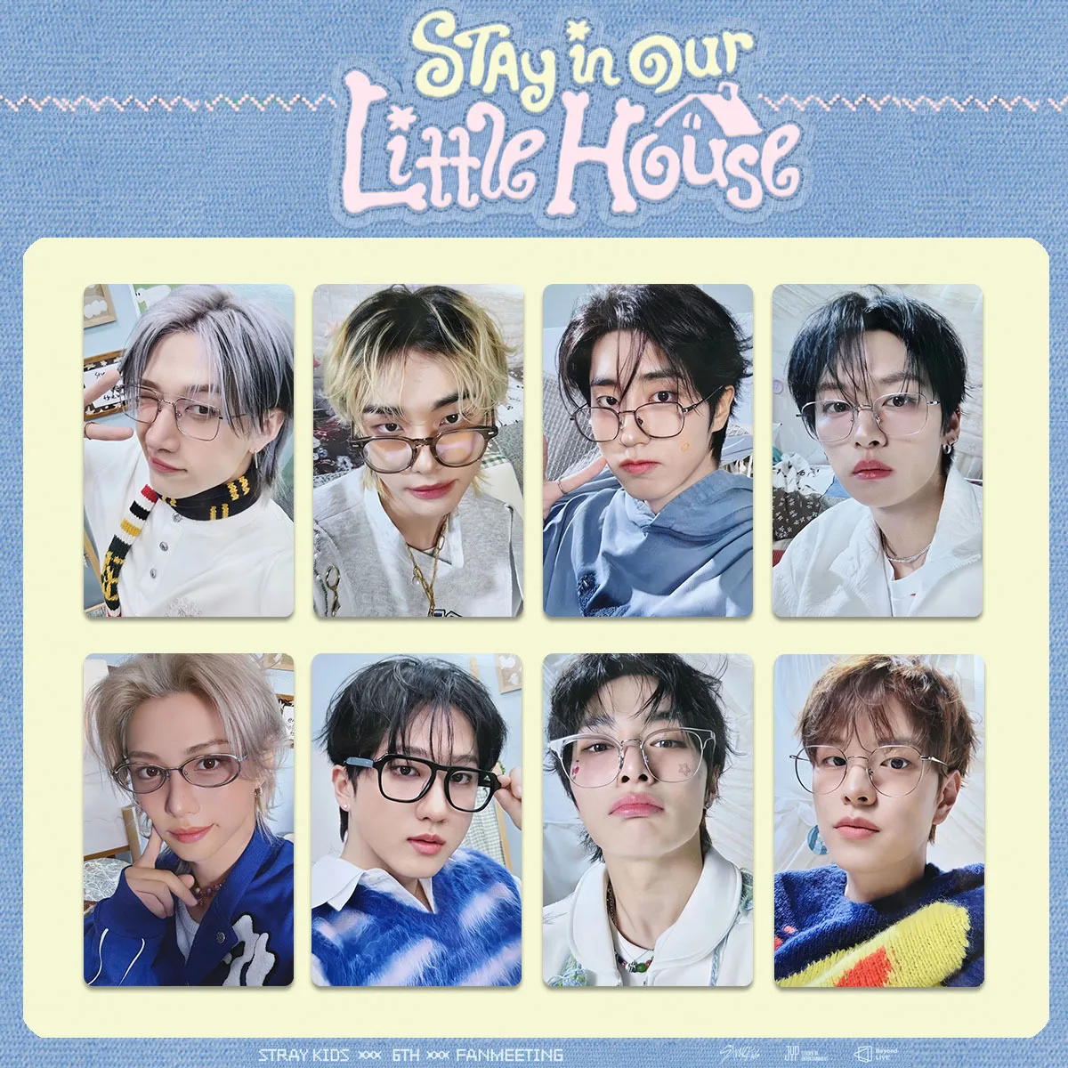 

STRAYKIDS FANMEETING STAY Our Little House Full Card FM Field Week Small Card Kopo Surrounding Lomo Card Gift