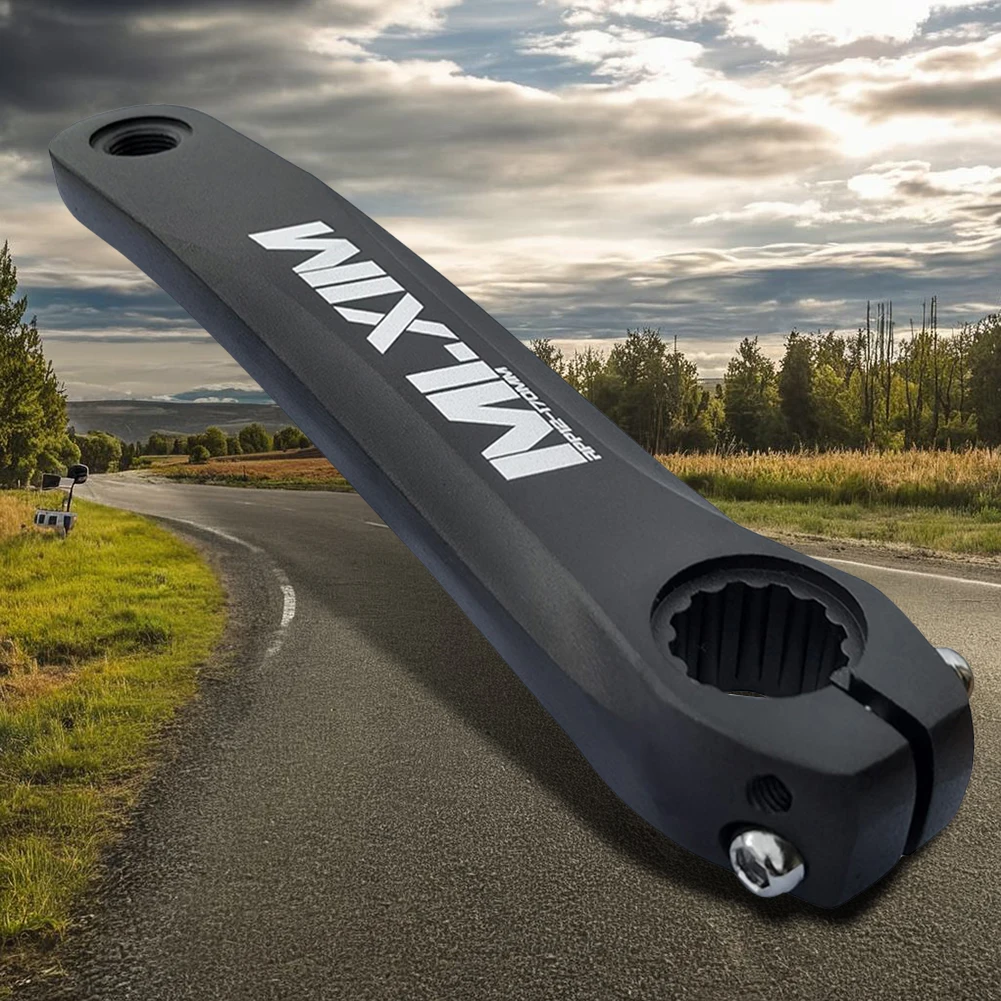 170mm bicicleta oco manivela perna esquerda liga de alumínio manivela giratória universal substituição manivela braço mtb parte da bicicleta
