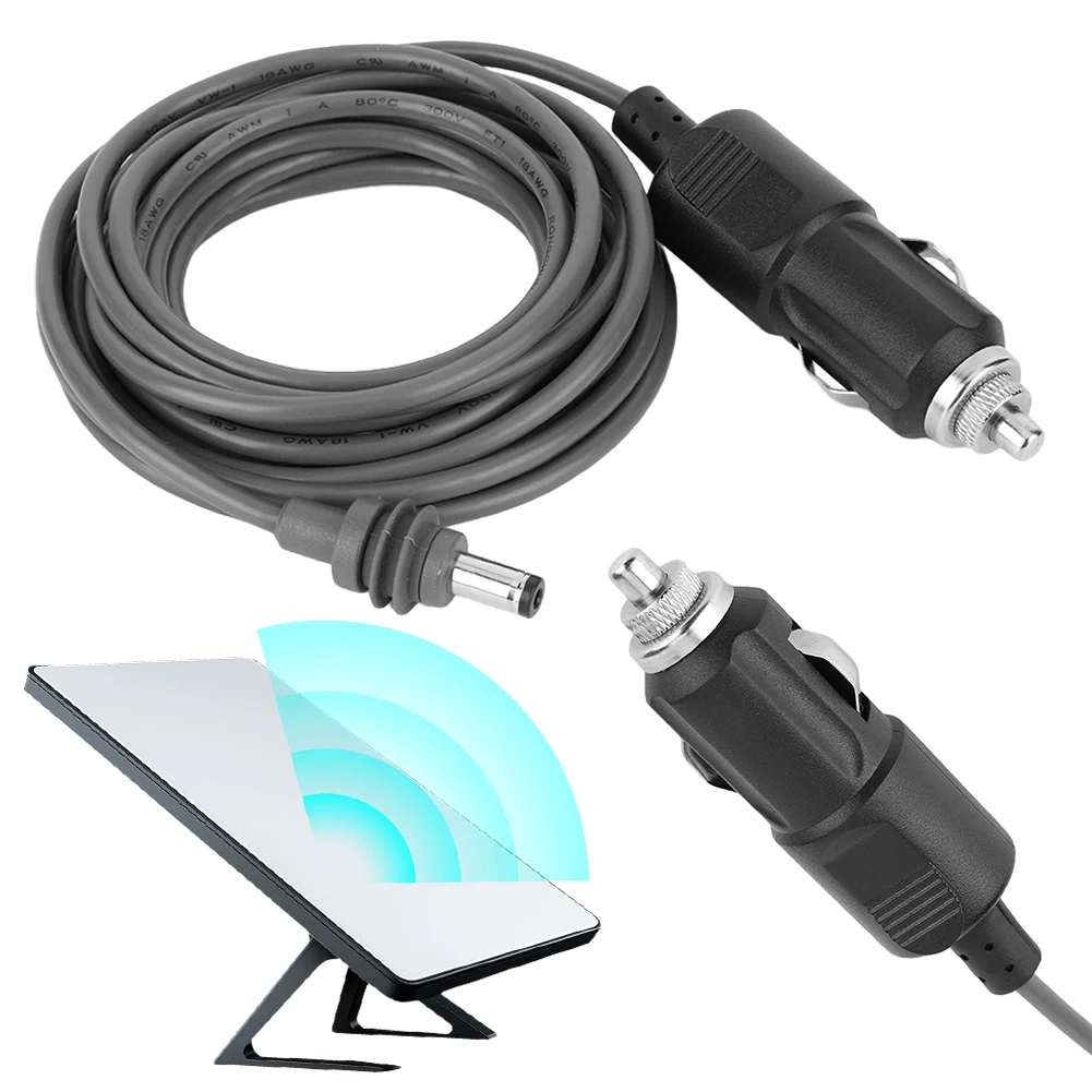 

Кабель питания для Starlink MINI, автомобильный зарядный кабель 12В-24В, адаптер для прикуривателя, кабель-адаптер 18AWG, водонепроницаемый