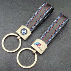 2024 Man Women Leather Logo M Keychain Emblem Keyring For BMW E39 F30 F20 E60 E90 E46 G30 E87 E70 E53 X3 X5 X1 Car Accessories