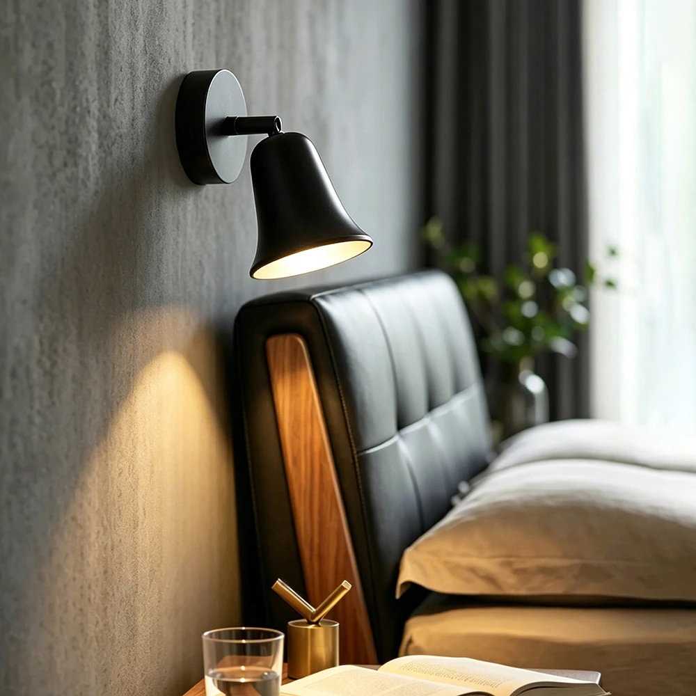 All Copper Wall Lamp Modern Simple Living Room Bedroom Bedside Lamp Creative Frame Door Number Lighting Decoration Lamp Fixture - view 5