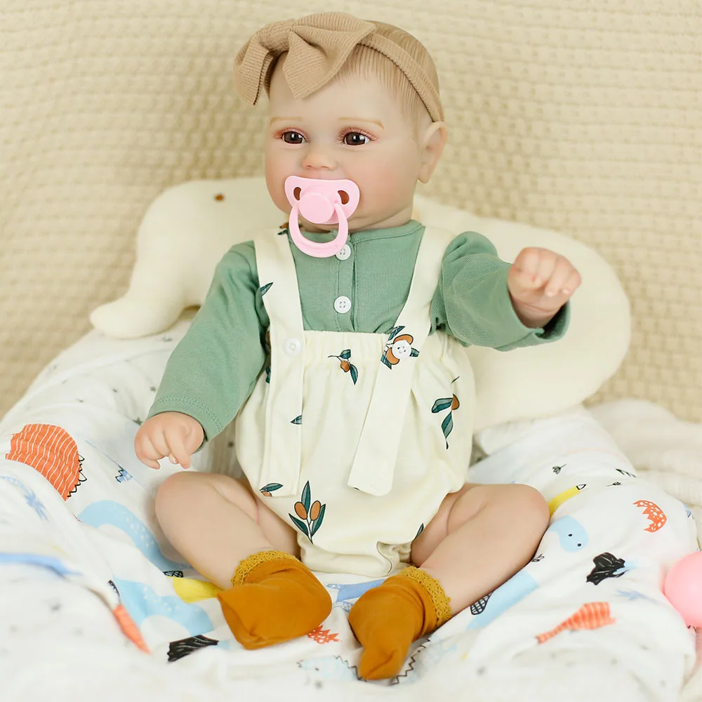 50cm realista reborn bebê boneca recém-nascido menina bebê maddie toque macio 3d tom de pele múltiplas camadas pintura veias visíveis presente do miúdo