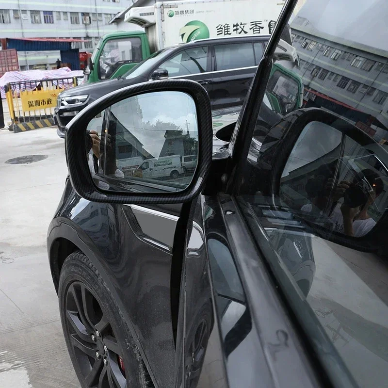 

For Land Rover Discovery 4/5 LR4 LR5 For Range Rover Sport ABS Carbon Fiber Car Outside Mirror Frame Decorative Auto Parts LHD
