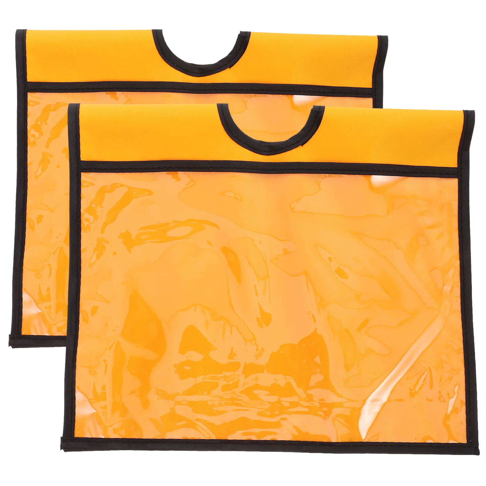 2pcs Traffic Cone Covers With Pocket Sleeve For Caution Warning Outdoor Safety Sign Durable Portable Message Sleeves