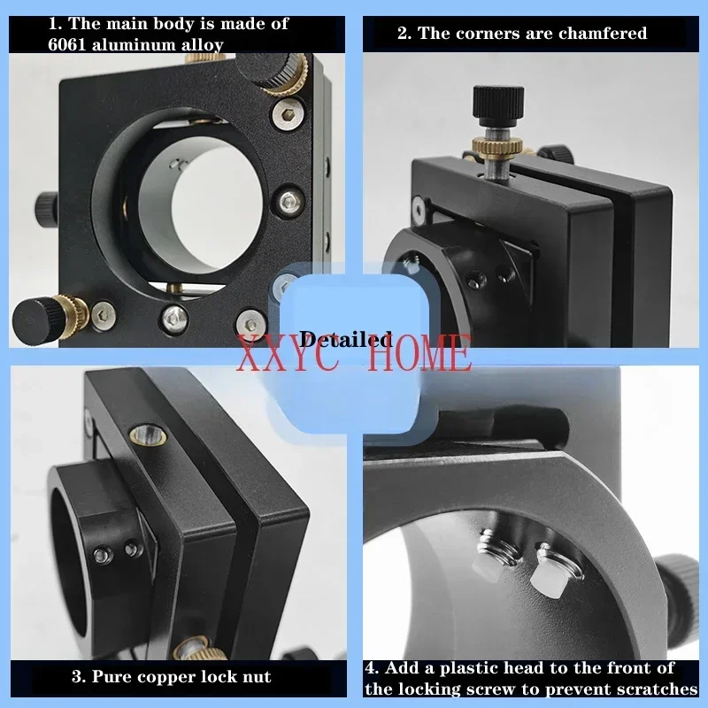 Laser equipment beam expander 4D adjustment frame, red light mirror adjustment frame, welding machine optical path accessories