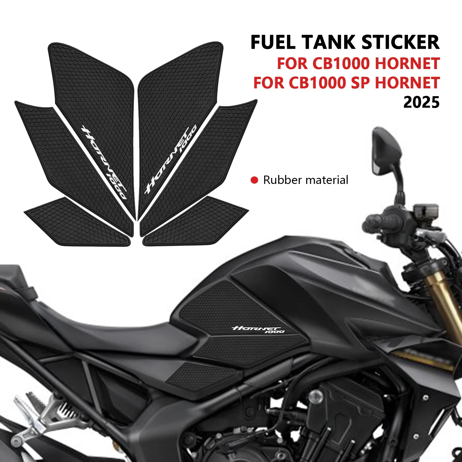 

For CB1000 Hornet 2025 CB1000 SP Hornet 2025 Motorcycle Tank Traction Pad Anti Slip Sticker Gas Knee Grip Protector