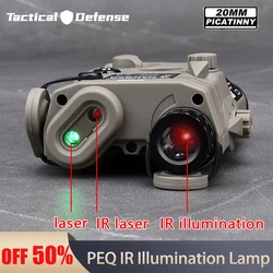 WADSN Tactical Airsoft PEQ-15 PEQ15 Tactical IR Illuminator Red Green Dot Sight Aiming Laser Pointer Hunting Light Fit 20