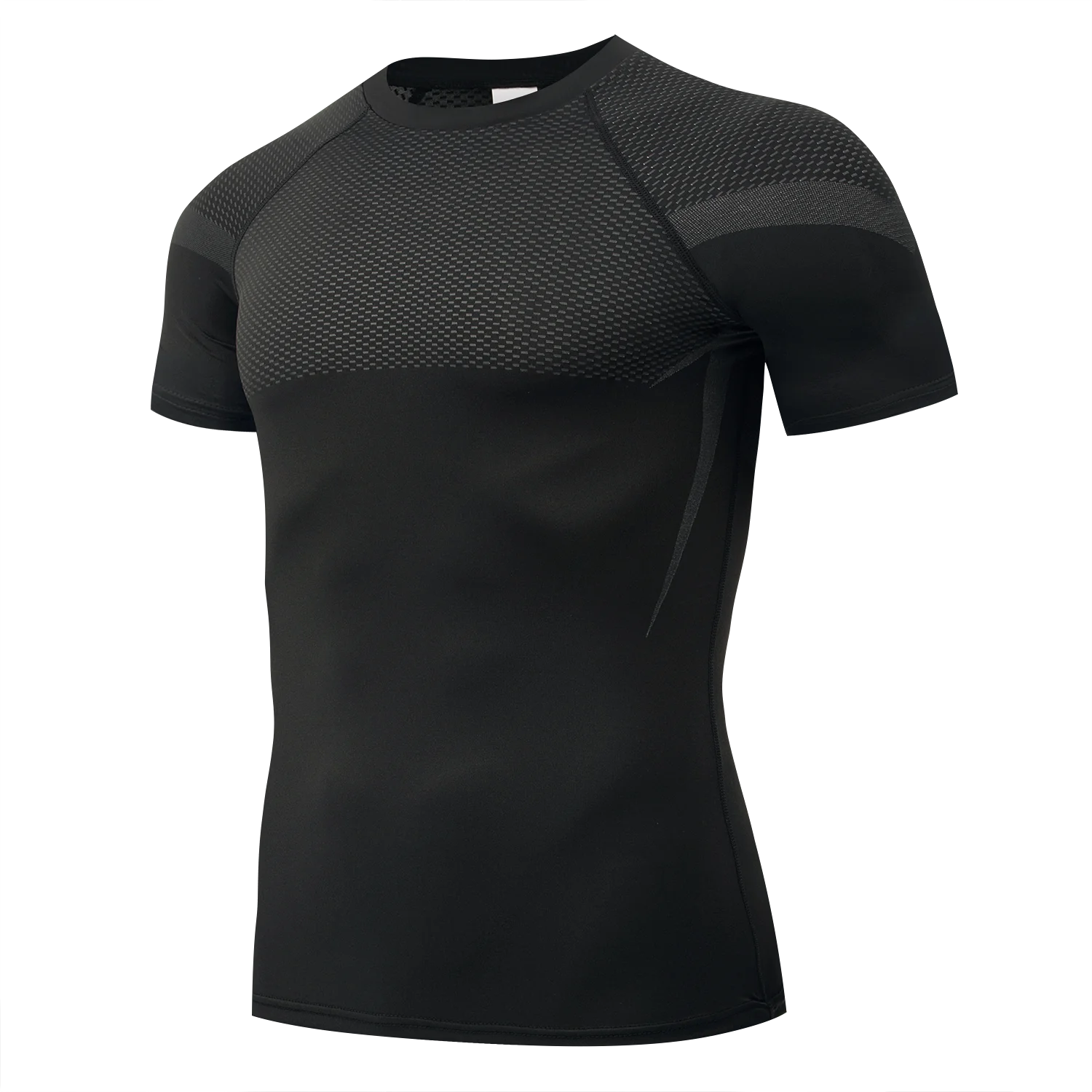 Men's Gym T-Shirt Workout & Training Fitness Short Sleeve Slim Fit O-Neck Athletic Baselayer Tees Tops Sport Clothing