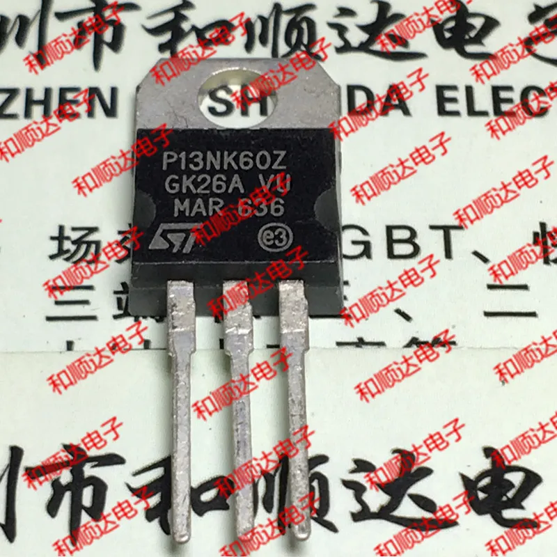 Original New / 5pcs / STP13NK60Z P13NK60Z  TO-220 600V 2.4A