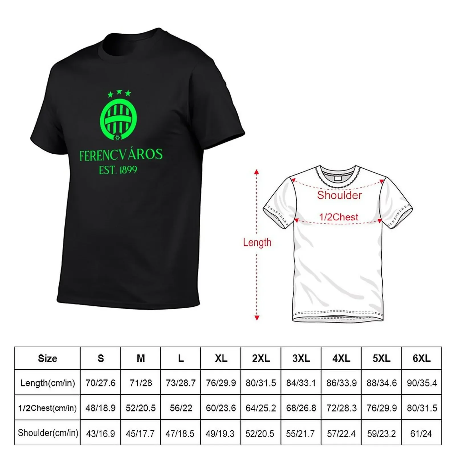 Ferencváros Green 2 T-Shirt custom t shirt anime t shirts kawaii clothes mens graphic t-shirts anime