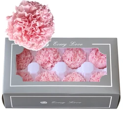 4-5Cm A Grade 8Pcs Eternal Carnation Preserved Flower Head Valentine'S Day Mother'S Day Gift Decoration Holiday Gift Decoration