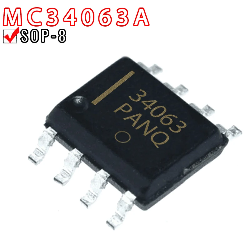 50PCS MC34063A SOP-8  Plastic protective casing