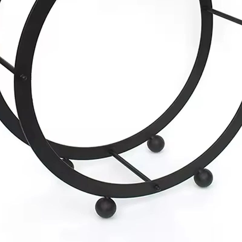 Porta legna da ardere con cintura in ferro e acciaio per interni moderno personalizzato Porta legna da ardere in metallo decorativo per braciere e camino