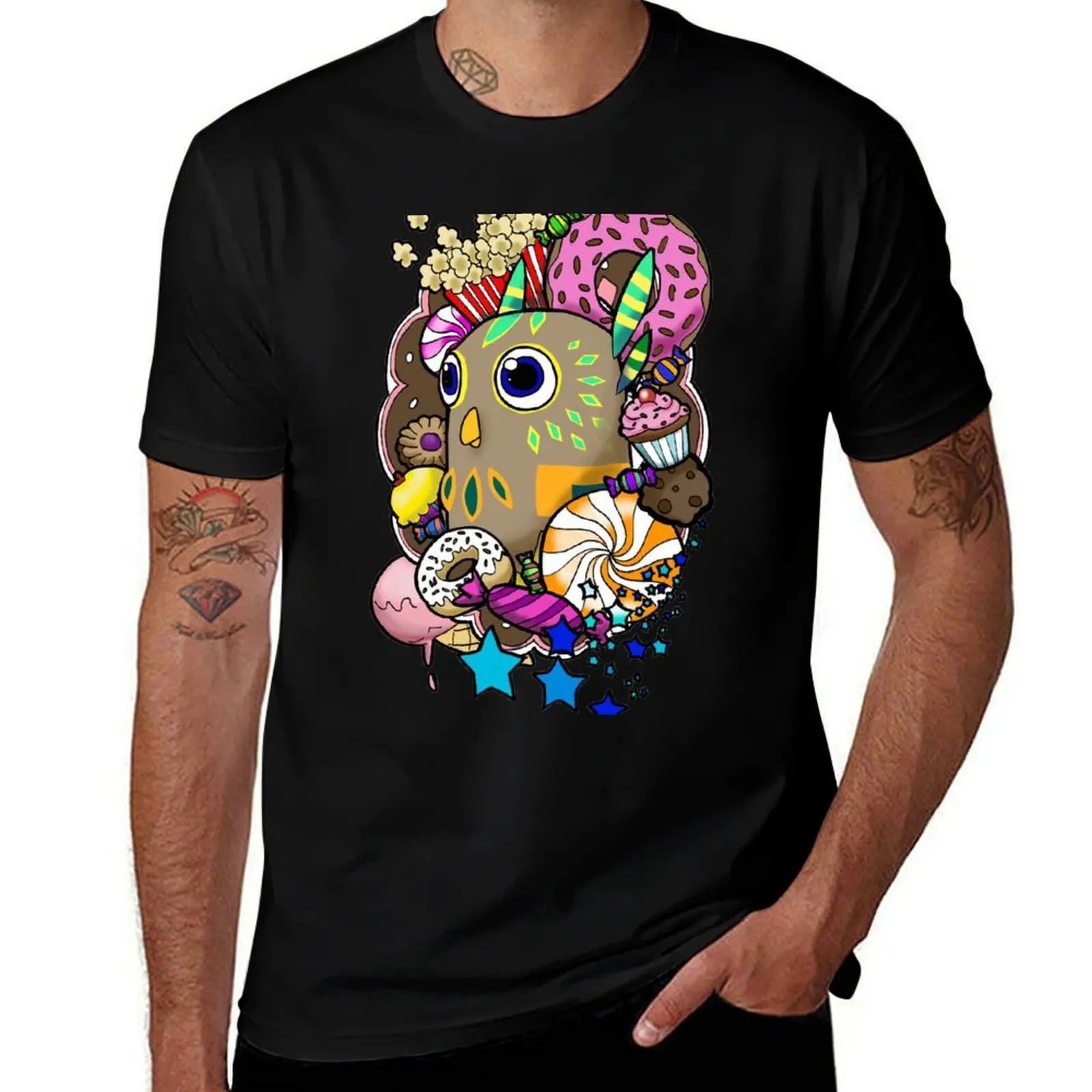 Viva Pinata - Hootyfruity Collage! T-Shirt Big and Tall Casual T-Shirt
