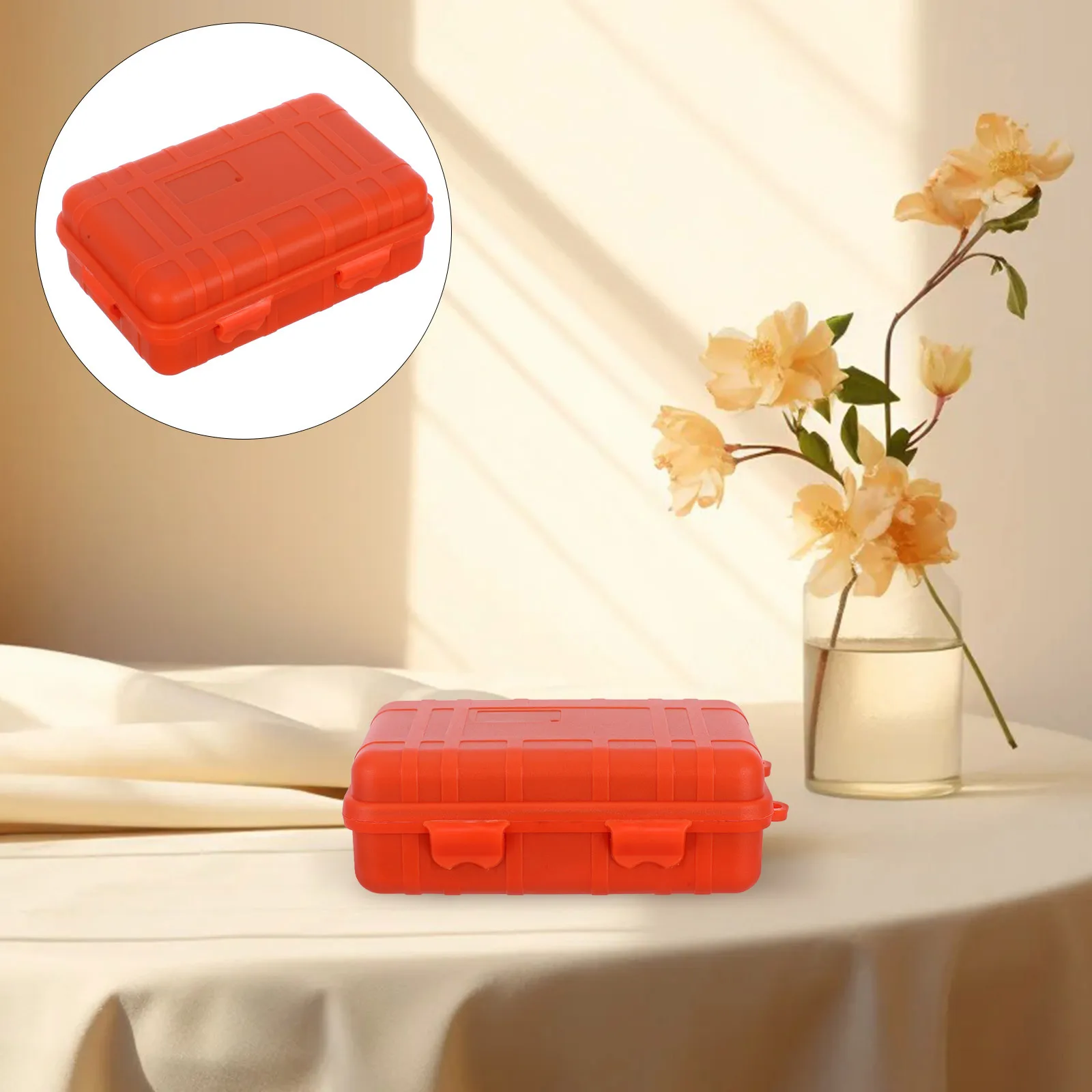 

Portable Waterproof Outdoor Box Small Hard Storage Case Shockproof Sealing Organizer Tray for Camping Fishing Tools