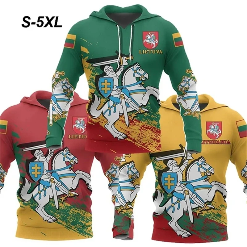 

New Fashion Men Women Long Sleeve 3d Printed Lithuania Special Hoodie Sweatshirt Casual Hooded Coat Autumn Winter Pullover Tops