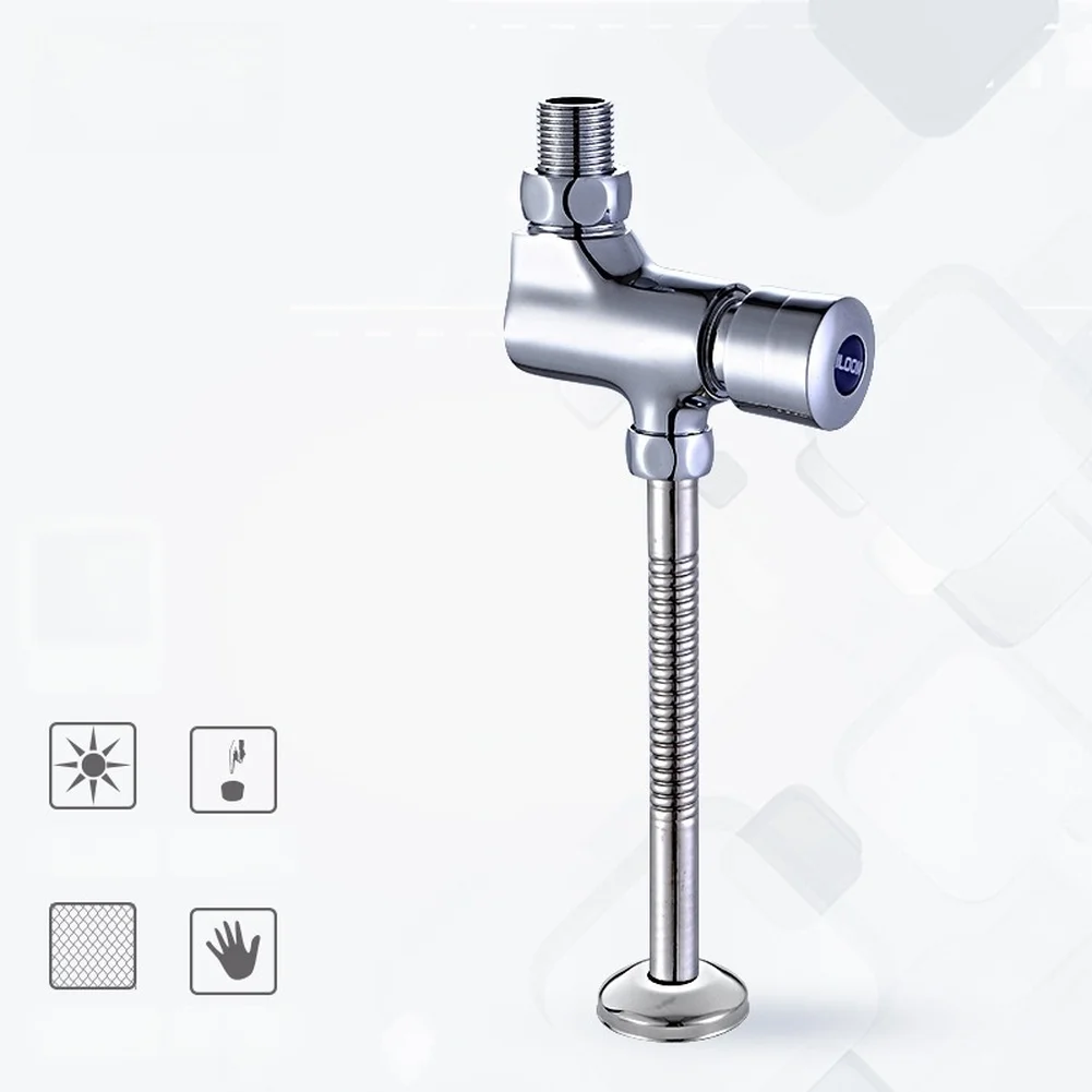 Wall Mounted Copper Flush Valve with Single Piece Cast Construction Eliminates Potential Leak Points at Joints or Seams