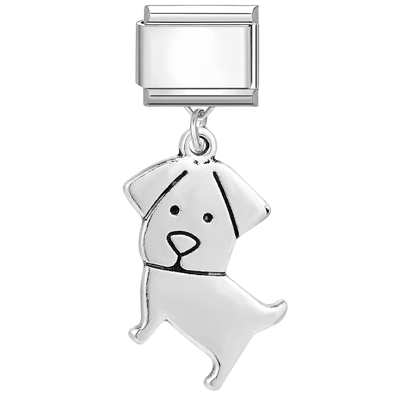 Schmetterling Schleife Krone Herz Schlüssel Kirsche Anhänger italienischen Charm Link Edelstahl passen 9mm Armband DIY machen Geschenke