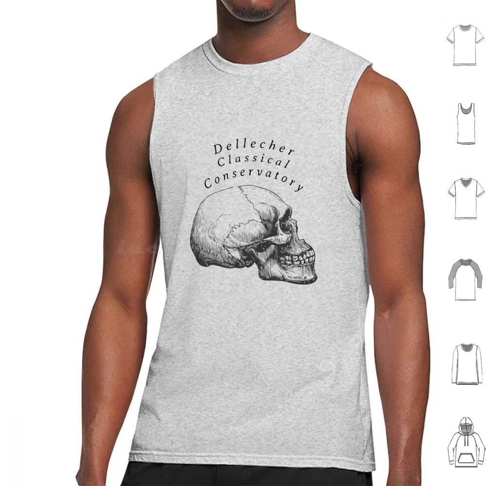 Dellecher Classical Conservatory Tank Tops Print Cotton Academia Dark Academia Light Academia Aesthetic Greek Mythology