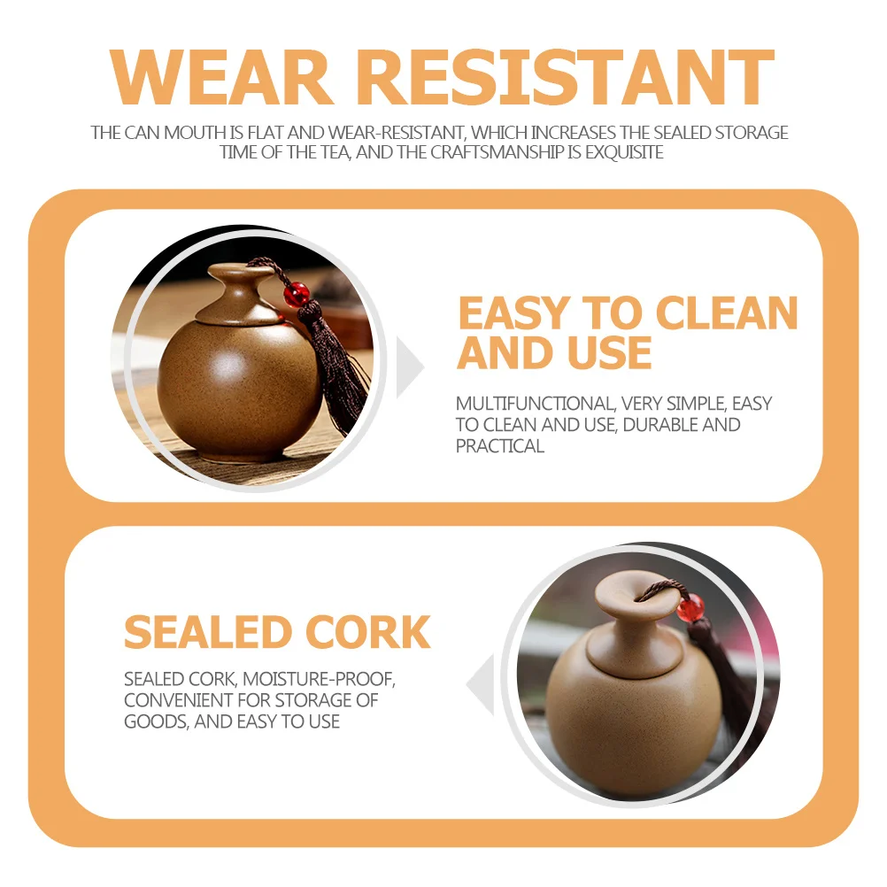 Ceramiczny pojemnik na przyprawy, klasyczny ceramiczny kanister, szczelny pojemnik na herbatę i proszek do dekoracji domu i biura.