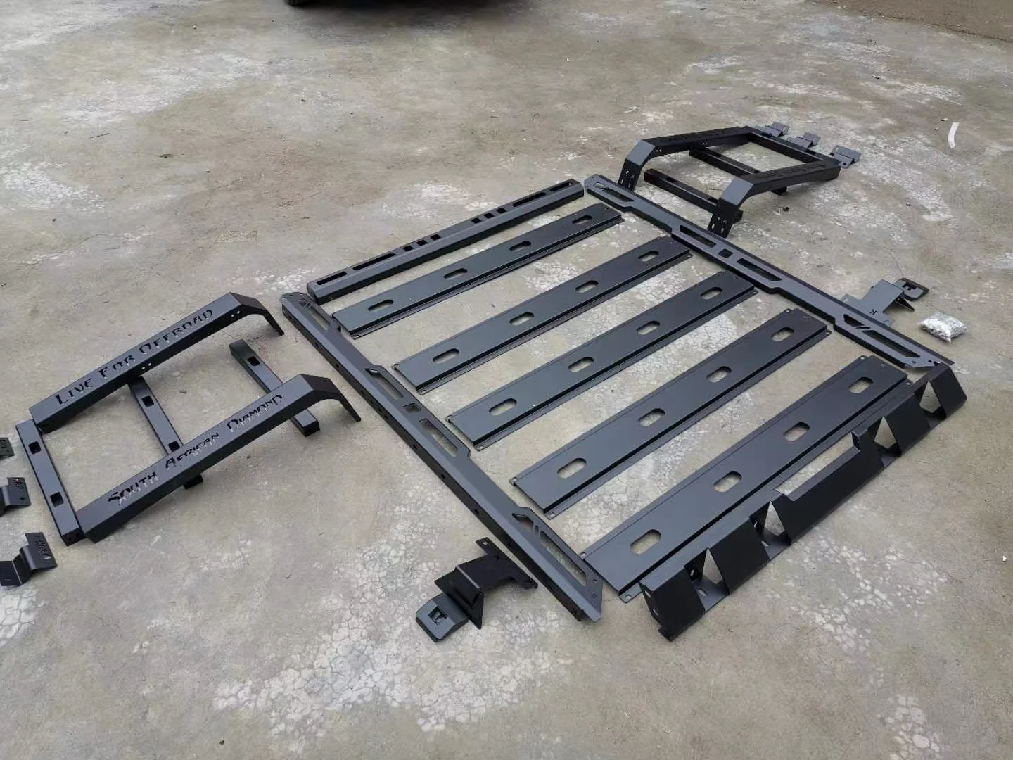 New Type Square Light Car Roof Rack Luggage Rack With Ladder For JK JL Jeep Wrangler