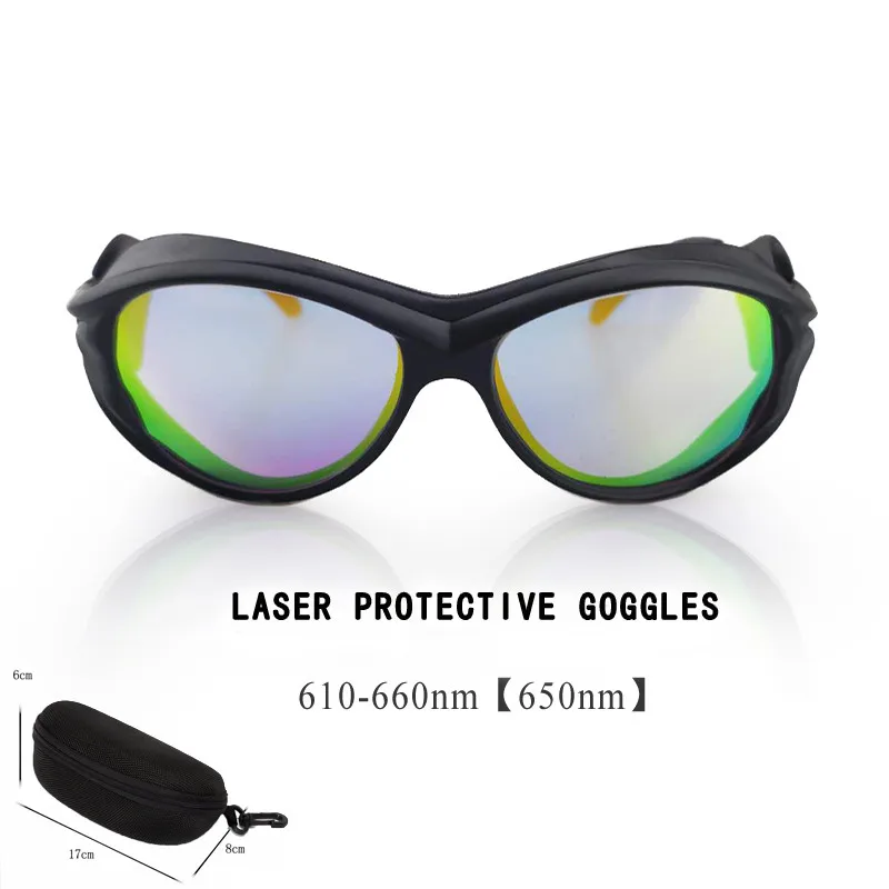 650nm OD6+ Safety Goggles Protective Red Light Shield Eyewear Reflective Glasses For Laser Machine