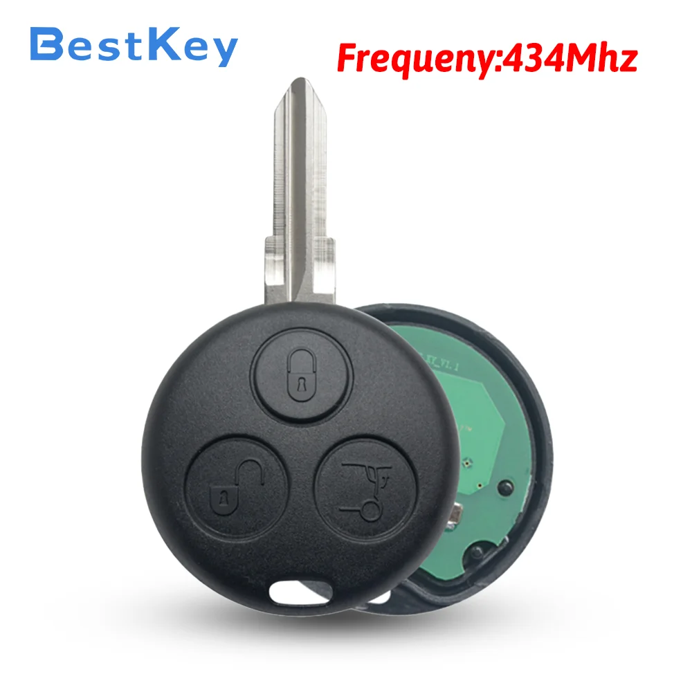 Best Key for Mercedes-Benz 434MHz Smart Remote Key | 2 Button + Panic | FCC IYZDC12K | BGA | Sedan Coupe 2001-2005
