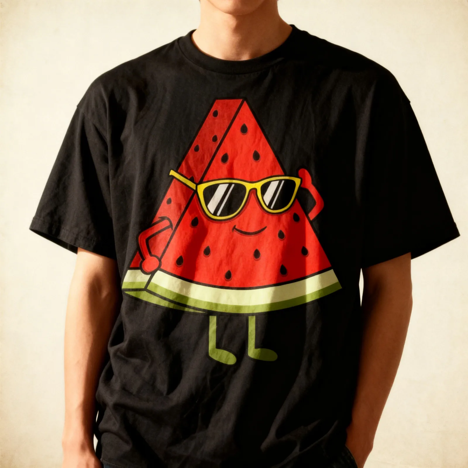 Watermelon Slice With Sunglasses Funny Cute Gift Unisex T-Shirt