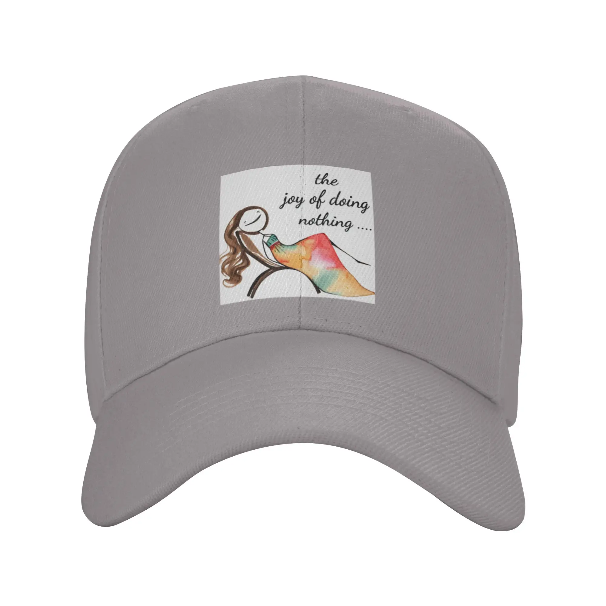 joy of doing nothing Trendy Baseball Cap Hip Hop Style Opaque Sun Hat