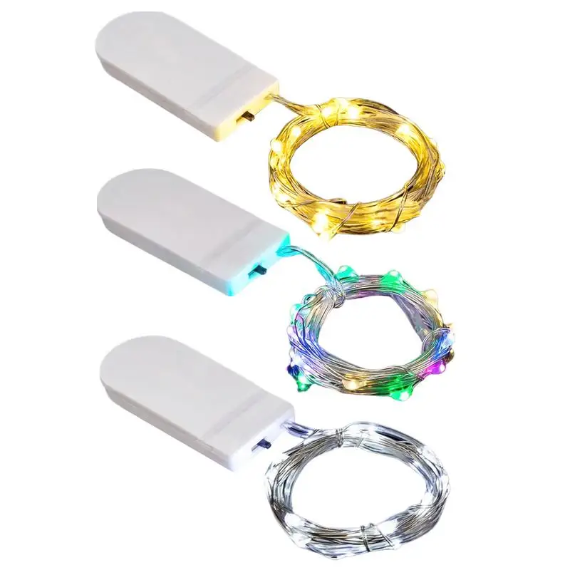 Luci a stringa a LED Atmosfera Piccola luce colorata Luci fiabesche alimentate a batteria per l'arredamento del festival della stanza esterna di Natale