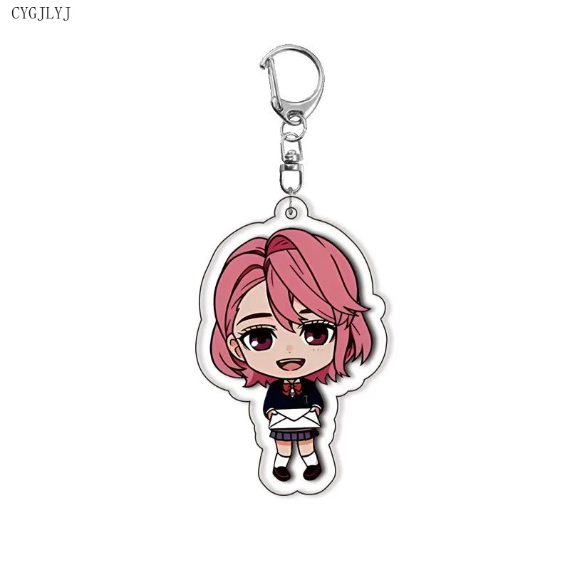 New Anime Dandadan Keychain for Woman Takakura Ken Acrylic Key Chain Man Ayase Momo Key Ring Bag Pendant Ornament Gift llavero