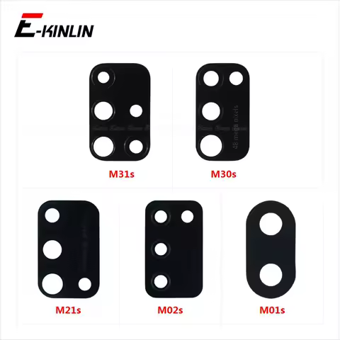 Back Camera Lens Rear Glass Repair Parts With Adhesive Sticker Glue For Samsung Galaxy M01s M02s M21s M30s M31s