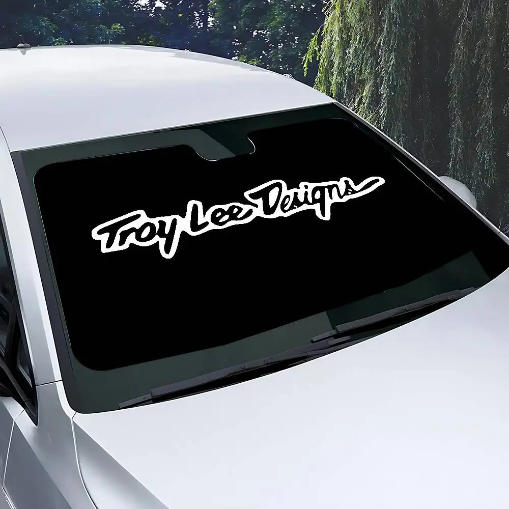 T-Troy Lee D-Design غطاء زجاج السيارة الأمامي للحماية من الأشعة فوق البنفسجية ملحقات حاجب السيارات للسيارات #6